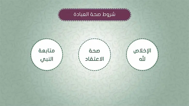 شروط صحة العبادات
