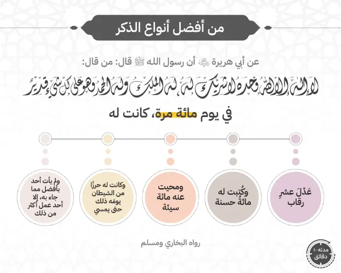 أنواع الأذكار